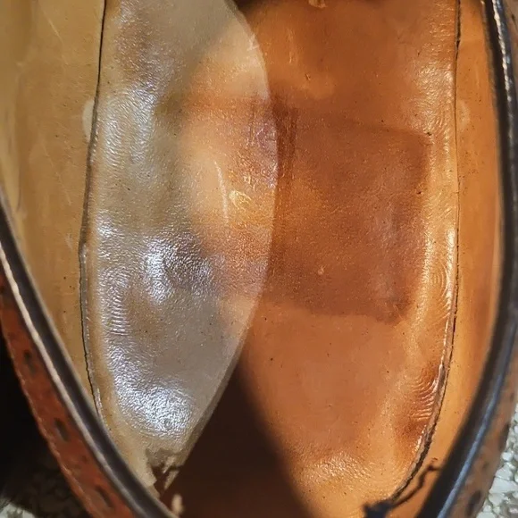 Vintage NETTLETON Brown LEATHER Wingtip Oxford Dress Shoes Size 13